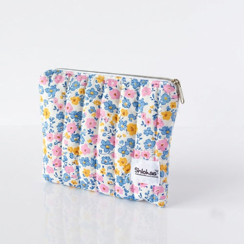 Blue Daisy Zipper Pouch