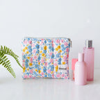 Blue Daisy Zipper Pouch