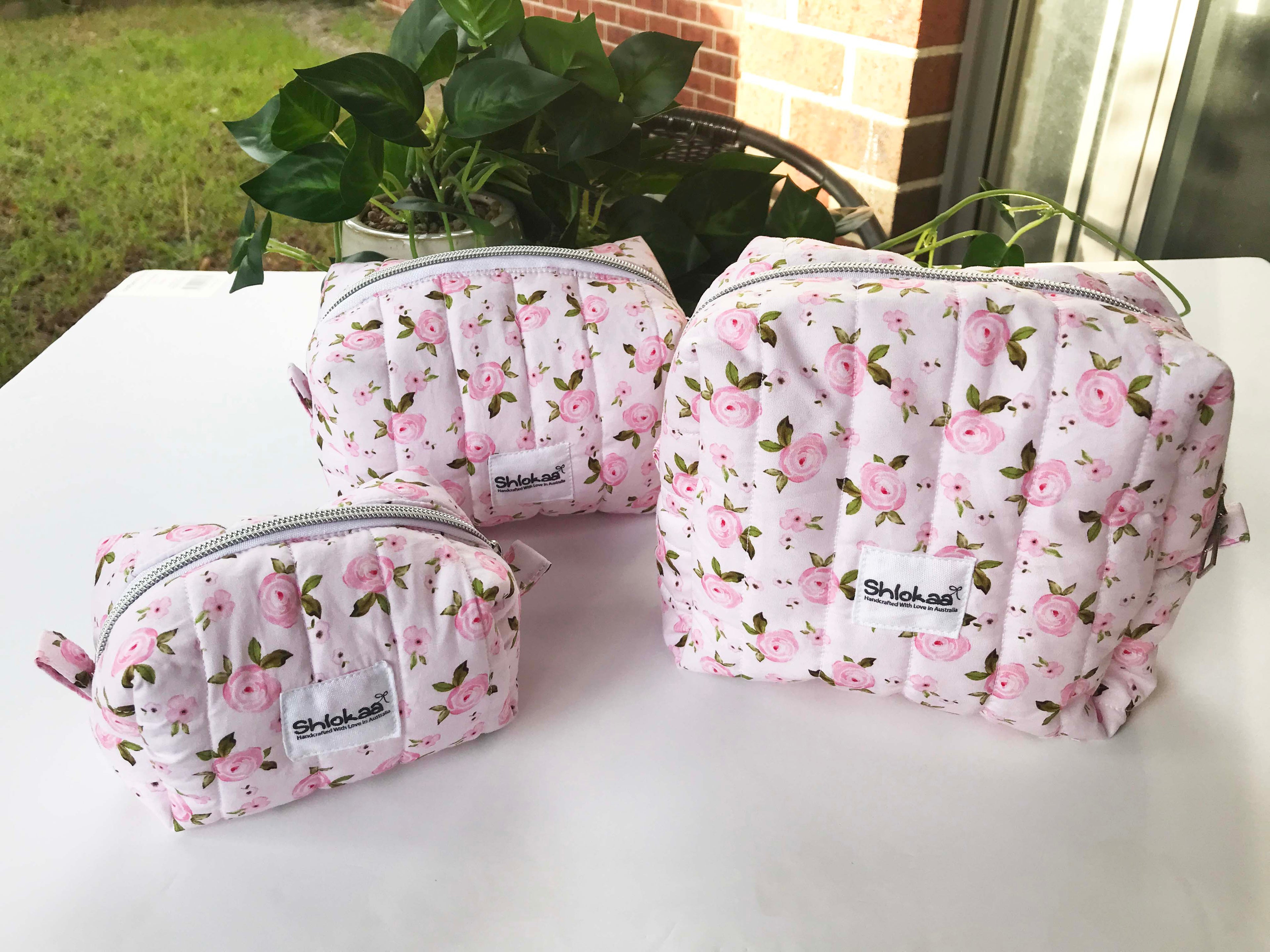 Blush Pink Rose Boxy Bag