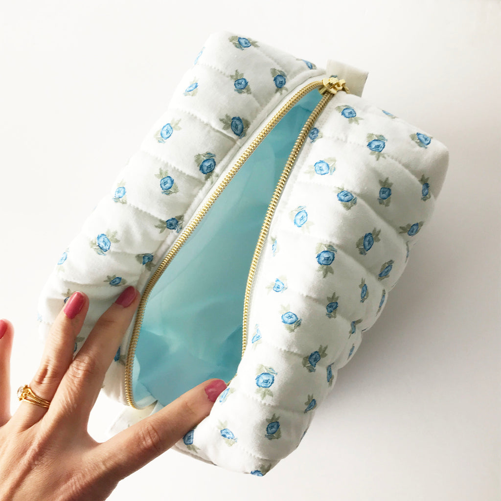 Sky Ditsy Roses Boxy Bag