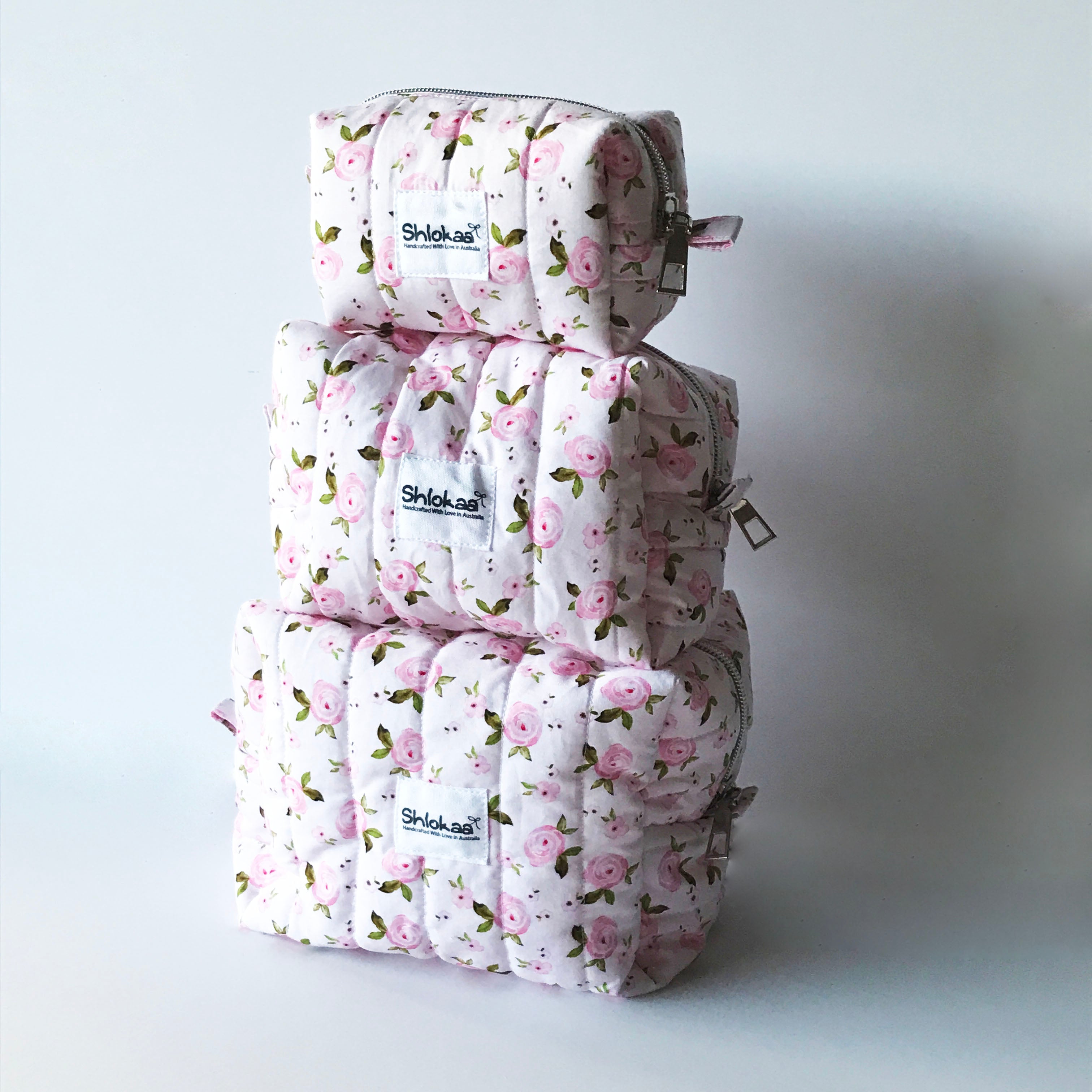 Blush Pink Rose Boxy Bag